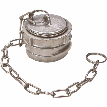 Bouchon à verrou sans joint pour réseau de fluides en inox, gamme raccords symétriques