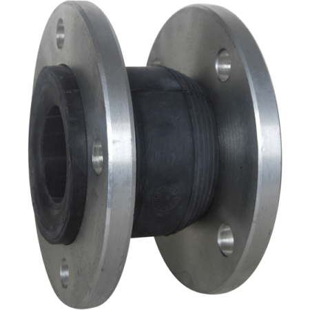 Compensateur de dilatation élastomère NBR, brides acier PN10/16 pour tuyauterie de réseaux huiles minérales, hydrocarbures, fuel