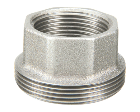 Raccord fonte malléable galvanisée - type 370: pièce folle filetée femelle pour raccord union Tupy - Filetage BSP. DN15 à DN65