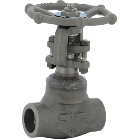 Vanne acier forgé, à opercule. Modèle à souder SW, Full stellite (TRIM5), Class 800. Chapeau soudé. Dimensions DN15 à DN50