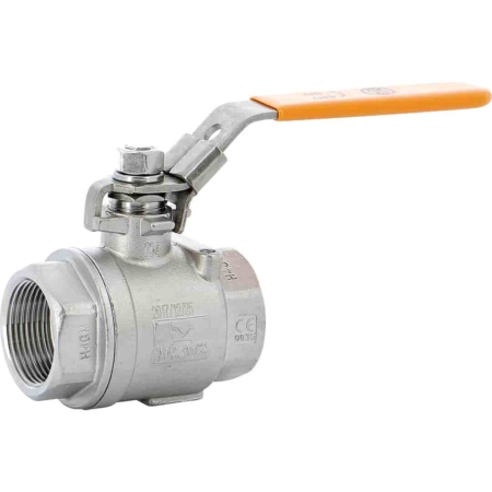 Robinet à tournant sphérique 2 pièces inox femelle femelle BSP haute température