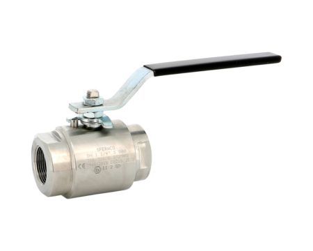 Vanne à boisseau sphérique en inox forgé, modèle 2 pièces, bille pleine, class 800, conforme sécurité feu. Modèle à souder ou à visser