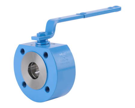 Vanne à boisseau sphérique, gamme ADLER FA1/FA2, en acier. Entre brides PN20, modèle étroit type Wafer