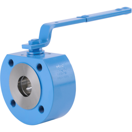 Vanne à boisseau sphérique, gamme ADLER FA1/FA2, en acier. Entre brides PN20, modèle étroit type Wafer