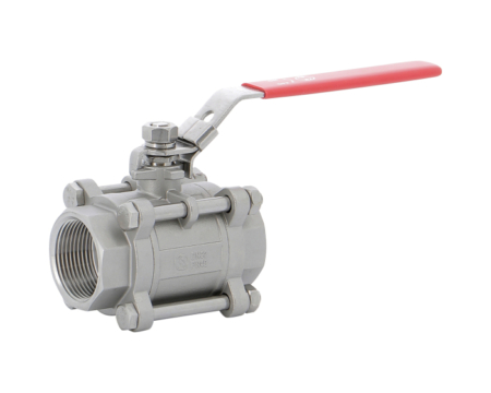 Robinet à tournant sphérique 3 pièces inox femelle femelle BSP. DN1/4" à DN4"