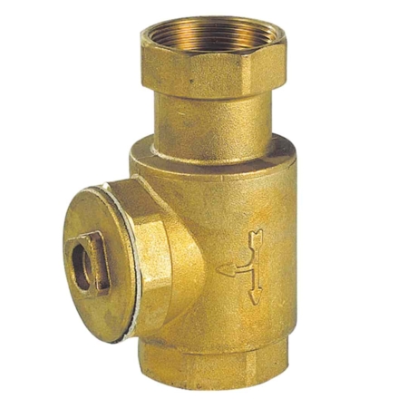 Clapet anti retour à levée verticale avec bouchon de visite démontable et joint d'étanchéité en caoutchouc naturel. DN25 à DN40