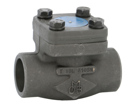 Clapet anti retour à Piston, à levée Verticale, corps acier forgé 1/2 Stellite. ATEX. Class 800, à souder SW