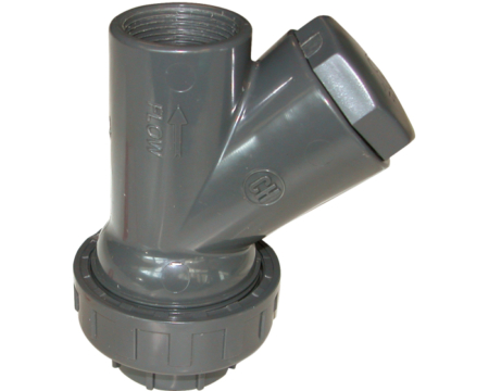 Clapet conforme norme NF, en PVC-U, avec boule anti retour aluminium/EPDM, raccordement femelle BSP