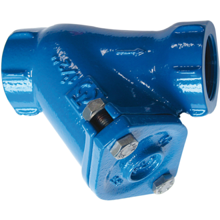 Clapet en fonte gs, avec système anti retour boule, joint NBR, raccord femelle BSP. Conforme norme NF