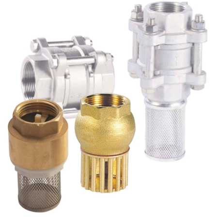 Clapets de Pied / Clapets Crépine