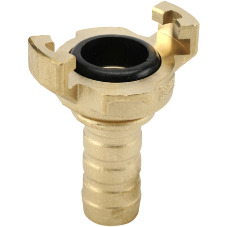 Raccord express laiton joint NBR, embout cannelé à collerette, entre-griffes 41mm