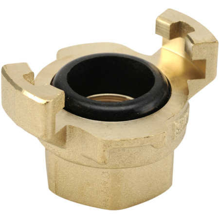 Raccord Geka à connexion rapide, en laiton. Entre griffes 41mm, modèle femelle BSP, joint NBR