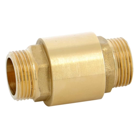 Clapet anti-retour laiton ACS + 4MS (compatible eau potable). Disponible du DN10 au DN25. Obturateur POM
