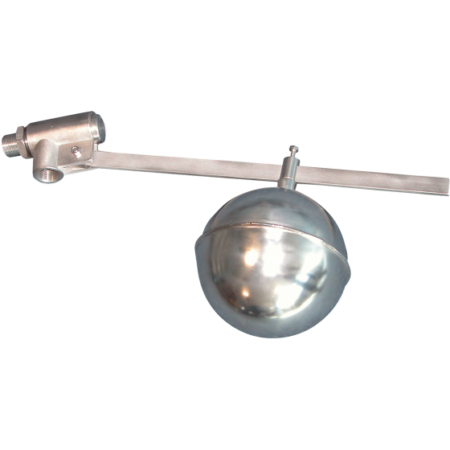 Robinets à flotteur corps Inox 304 pointeau et siège inox 304 flotteur inox 316 joint FKM. BSP. DN3/4"