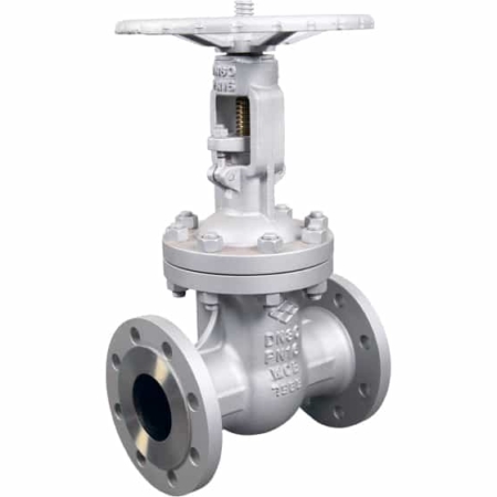 Robinet vanne à opercule acier à brides PN16 trim 8 passage intégral. DN 50 à DN 400