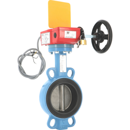 Robinet à papillon inox à oreilles de centrage corps fonte manchette EPDM Pour réseaux d'incendie et sprinkler. DN50 à DN300