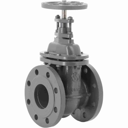 Robinet vanne à opercule fonte siège laiton tige à filetage intérieur PN 10/16. DN 40 à DN 300