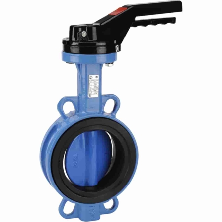 Robinet à papillon à oreilles de centrage corps fonte papillon fonte manchette EPDM DN 32 à DN 600